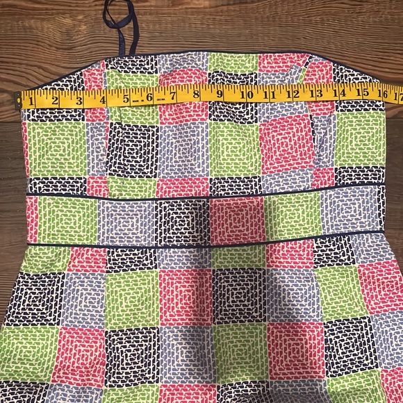 Vineyard Vines Aurora Patchwork Strapless Dress 8 - Picture 8 of 11